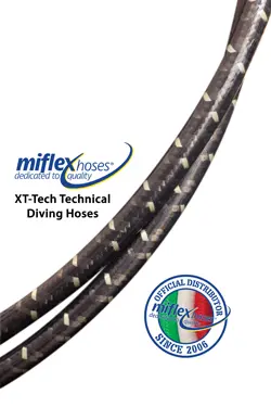 Miflex - XT-TECH LP Series Technical Diving Hoses - Regulator Hose